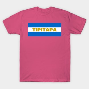 Tipitapa City in Nicaraguan Flag Colors T-Shirt